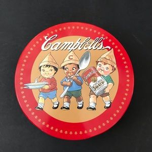 Vintage 1997 Campbell’s soup kids advertisement tin can